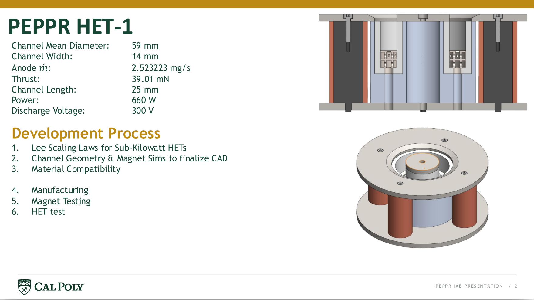 IAB slide listing thruster specs